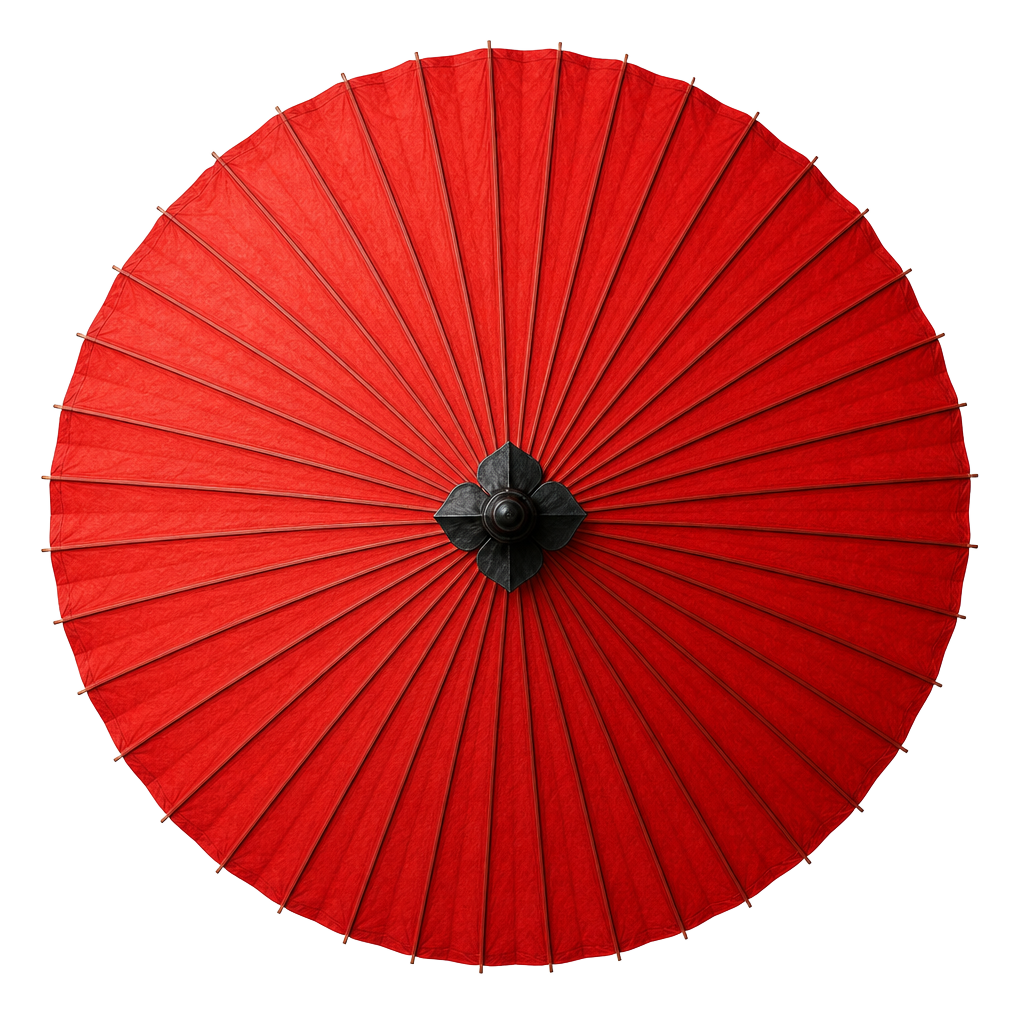 Traditional Japanese wagasa umbrella